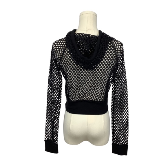 Sommer Ray Mesh Cropped Hoodie - Picture 2 of 4
